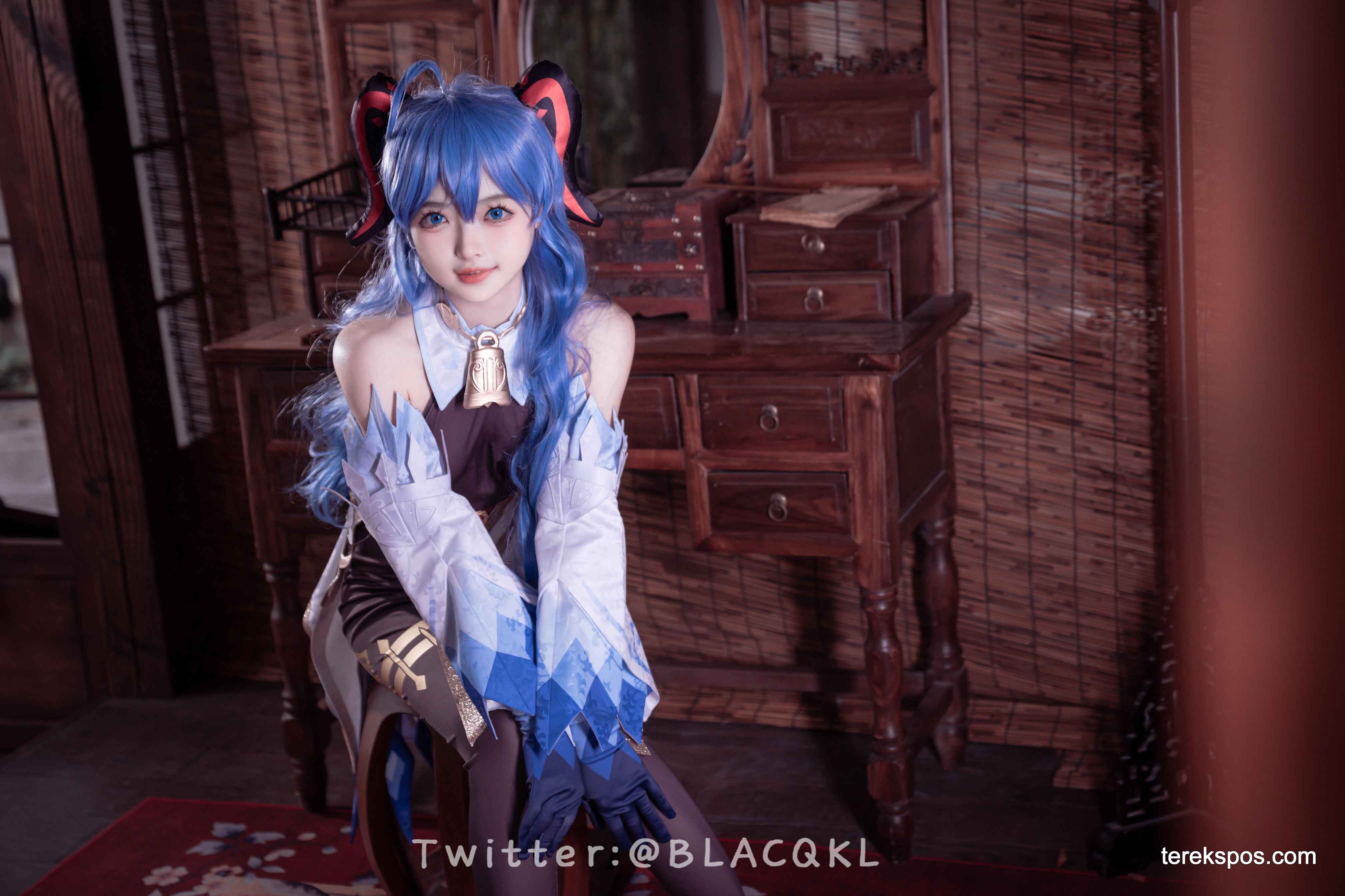 [terekspos.com] Blacqkl (白莉爱吃巧克力) Ganyu Cosplay Genshin Impact (11)
