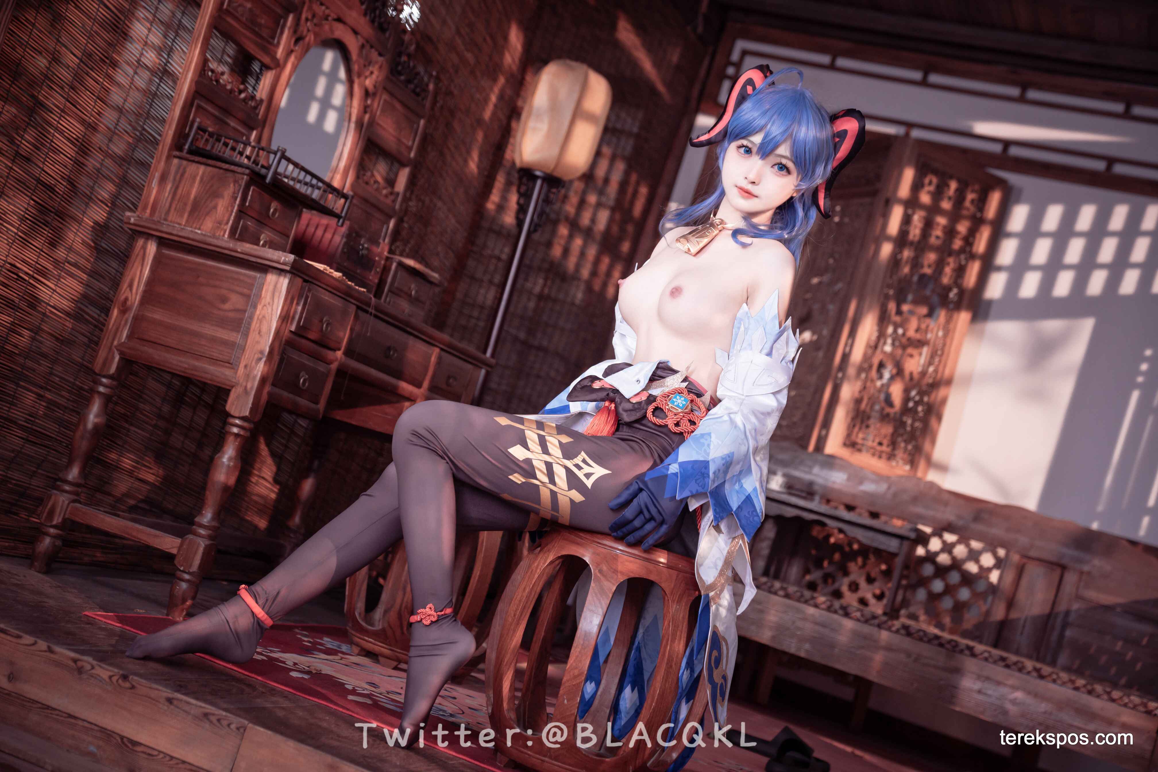 [terekspos.com] Blacqkl (白莉爱吃巧克力) Ganyu Cosplay Genshin Impact (37)