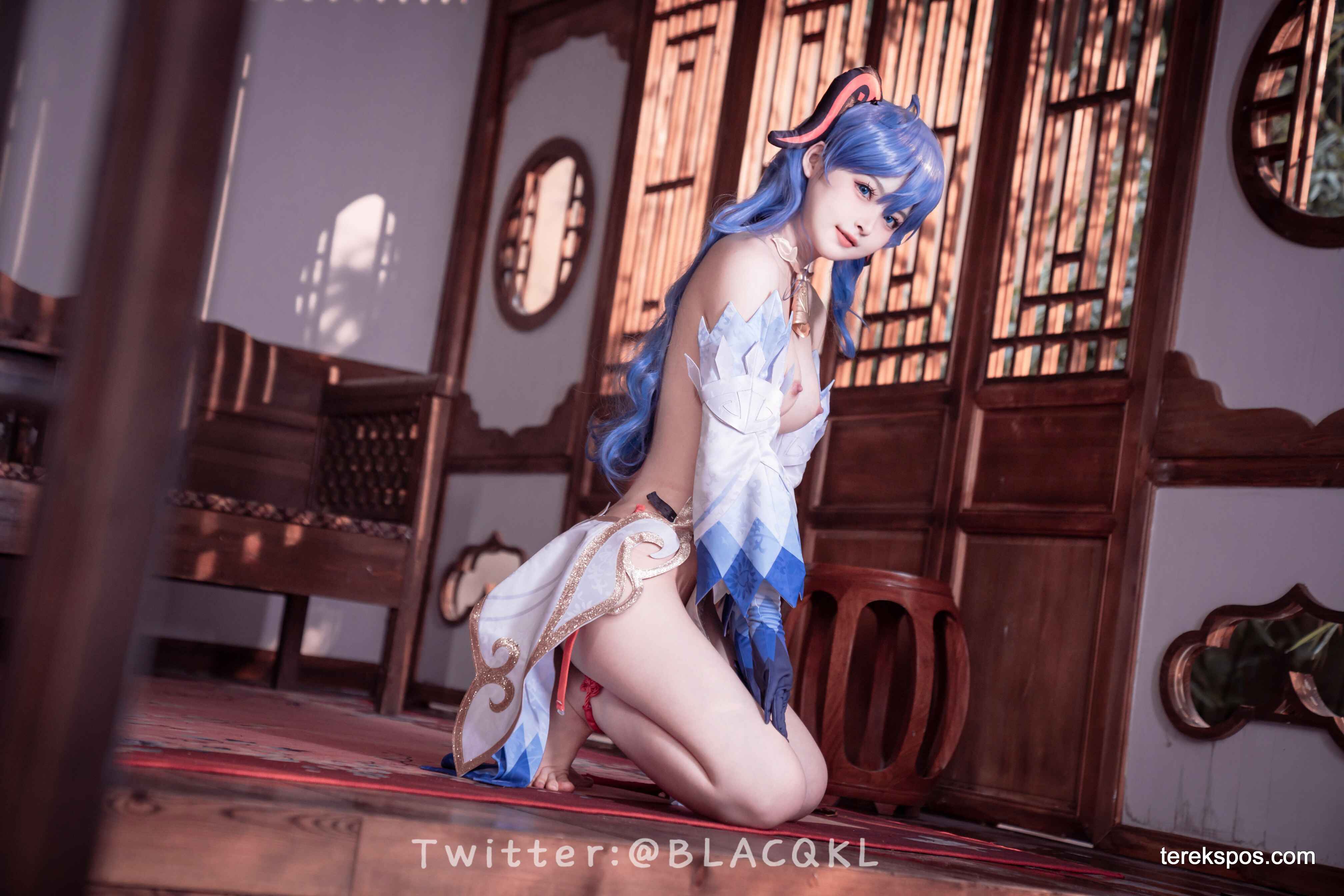 [terekspos.com] Blacqkl (白莉爱吃巧克力) Ganyu Cosplay Genshin Impact (38)