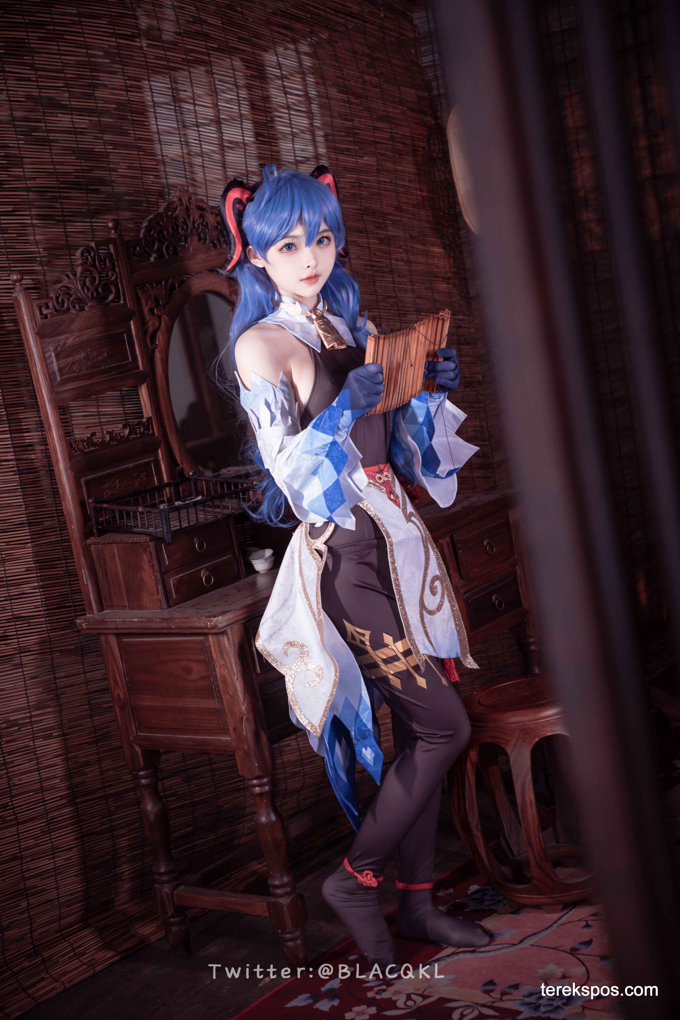 [terekspos.com] Blacqkl (白莉爱吃巧克力) Ganyu Cosplay Genshin Impact (4)