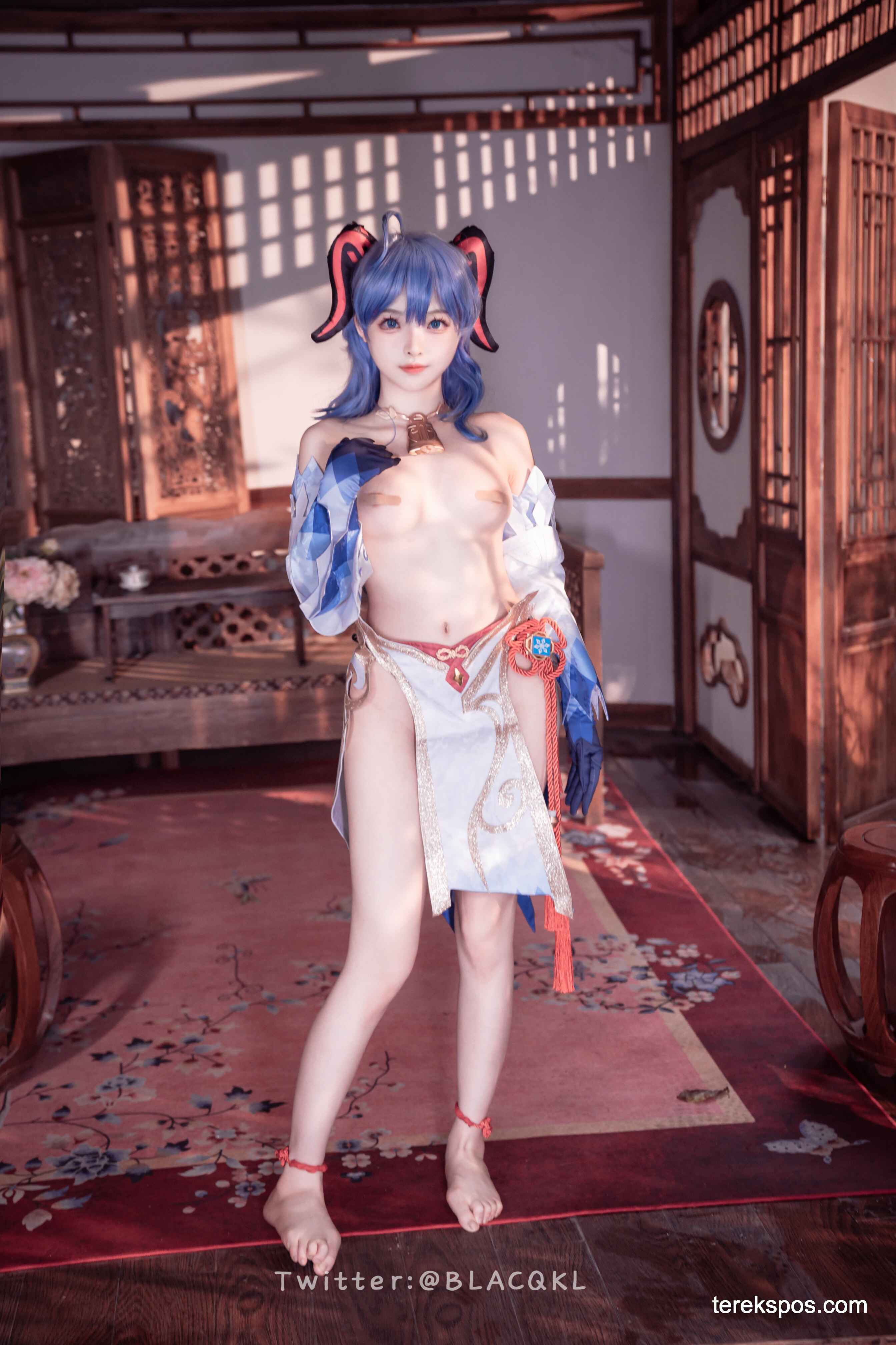 [terekspos.com] Blacqkl (白莉爱吃巧克力) Ganyu Cosplay Genshin Impact (44)