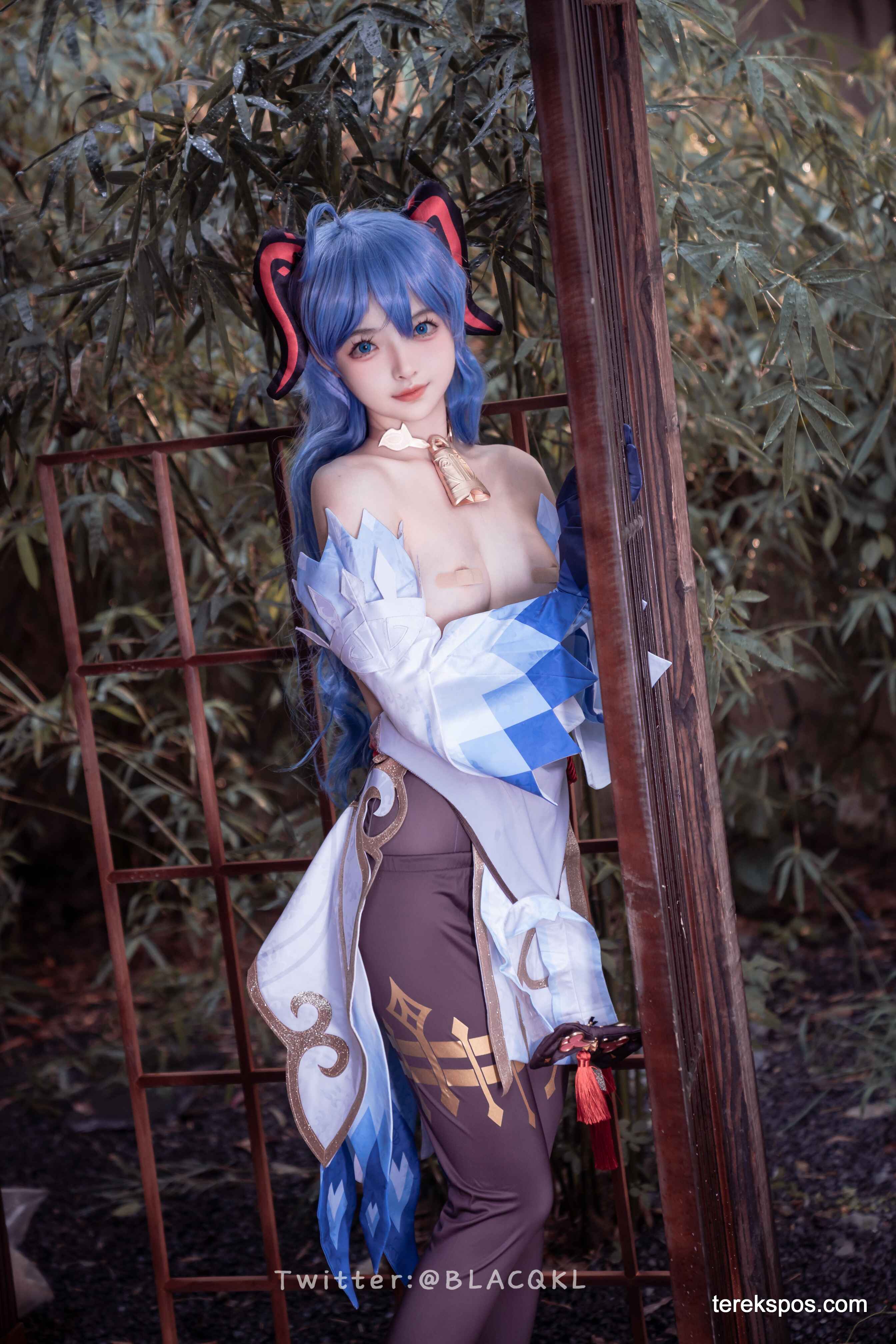 [terekspos.com] Blacqkl (白莉爱吃巧克力) Ganyu Cosplay Genshin Impact (46)