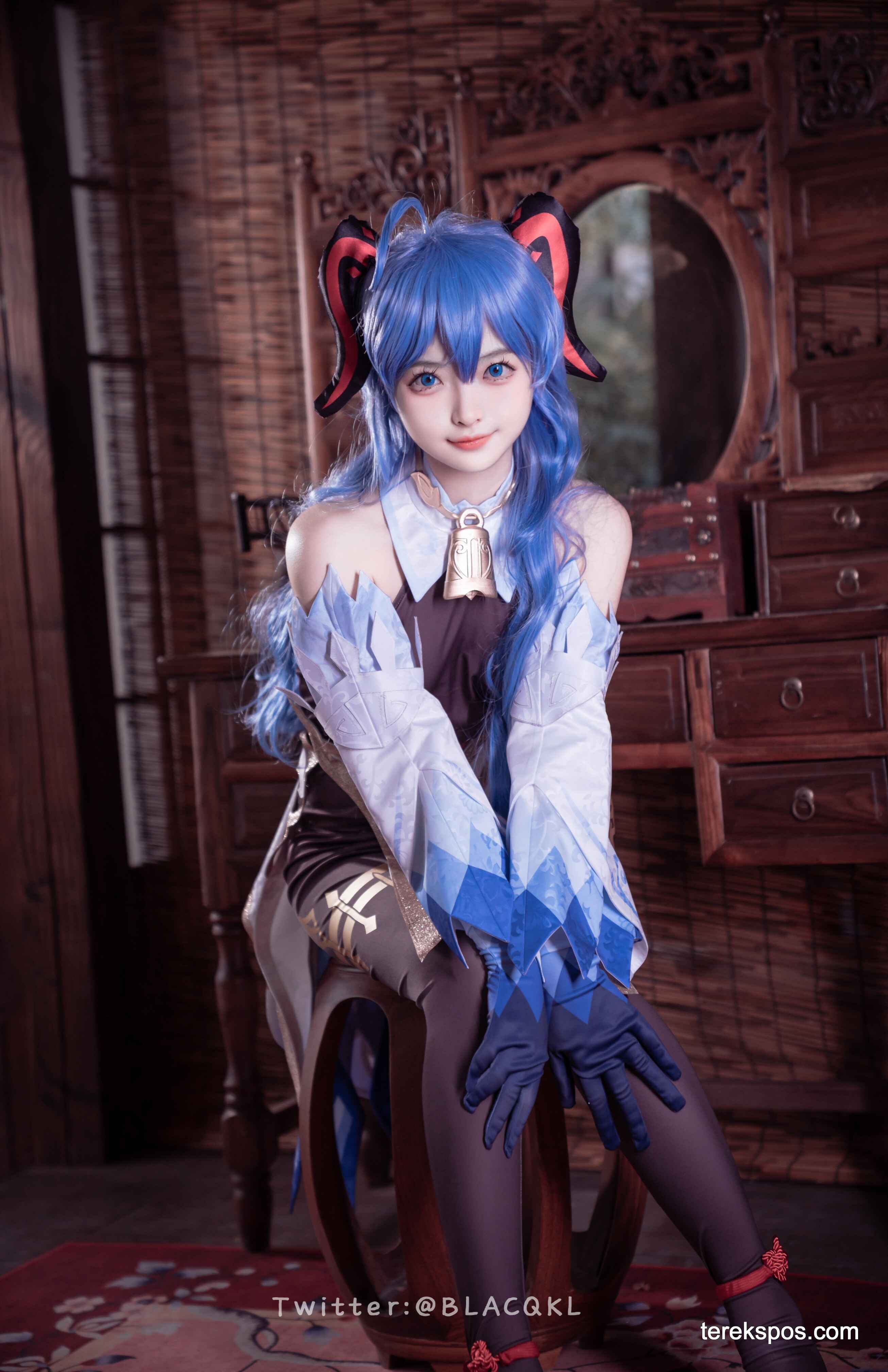 [terekspos.com] Blacqkl (白莉爱吃巧克力) Ganyu Cosplay Genshin Impact (49)