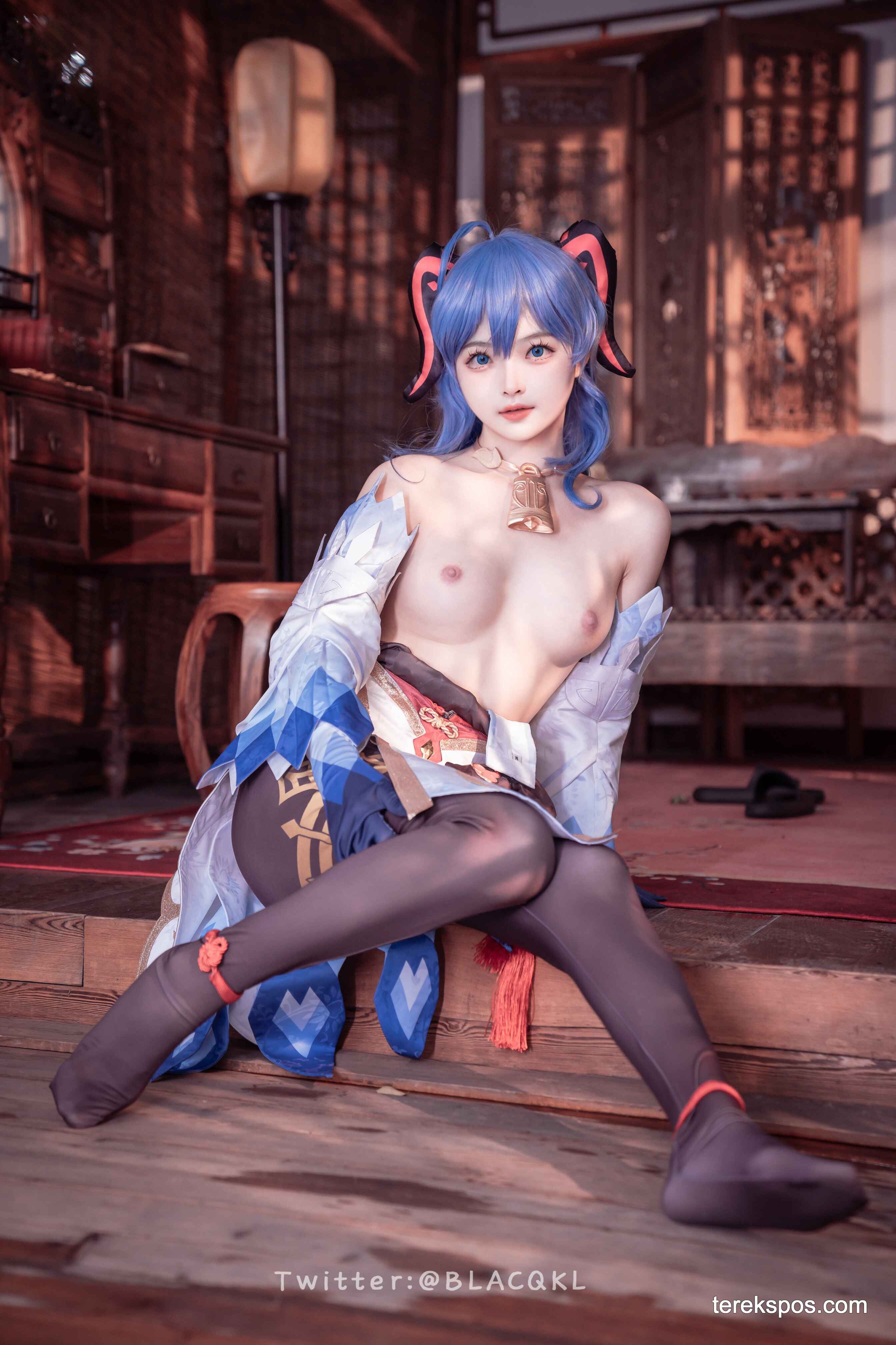 [terekspos.com] Blacqkl (白莉爱吃巧克力) Ganyu Cosplay Genshin Impact (50)