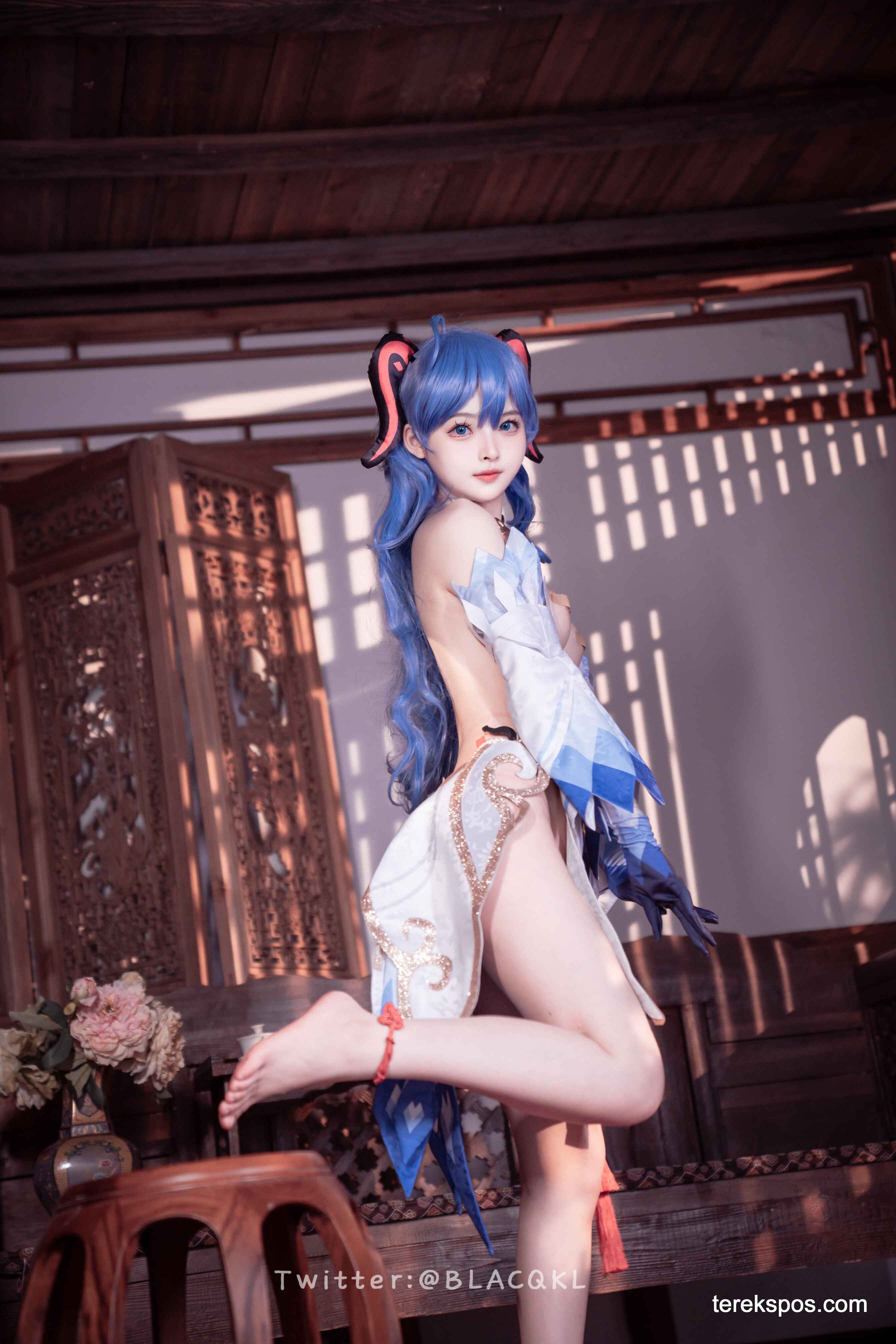 [terekspos.com] Blacqkl (白莉爱吃巧克力) Ganyu Cosplay Genshin Impact (61)