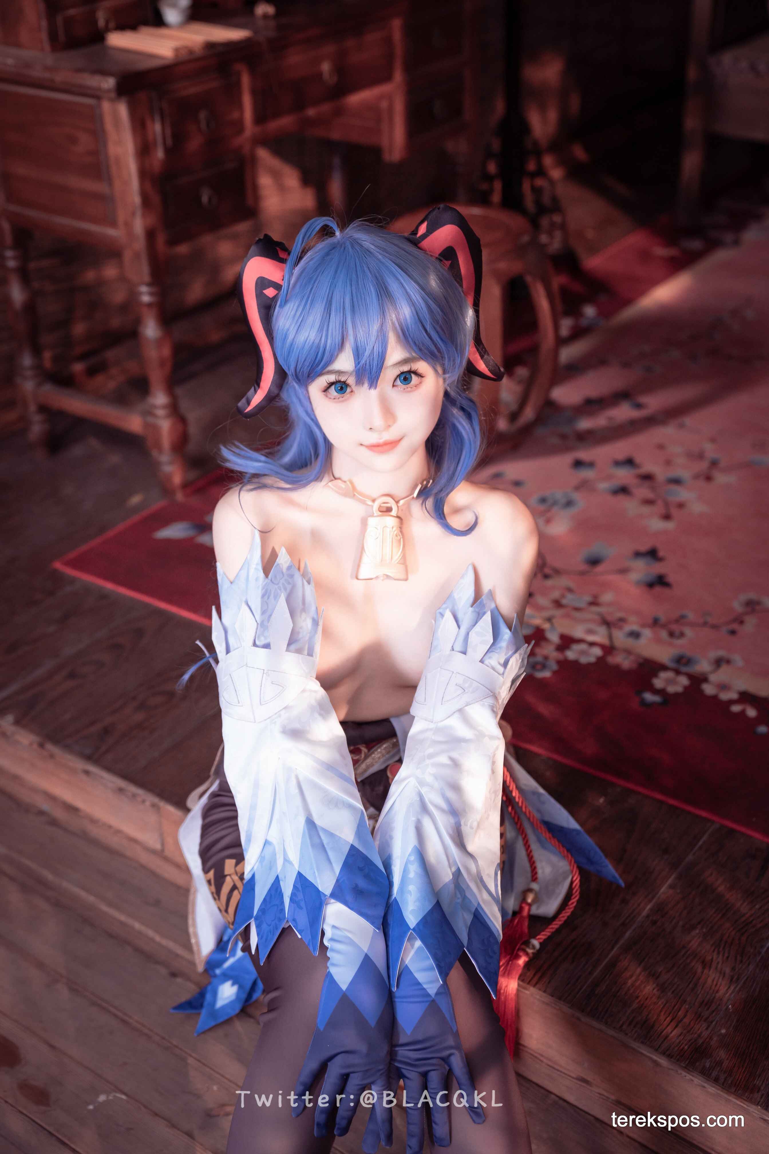 [terekspos.com] Blacqkl (白莉爱吃巧克力) Ganyu Cosplay Genshin Impact (68)