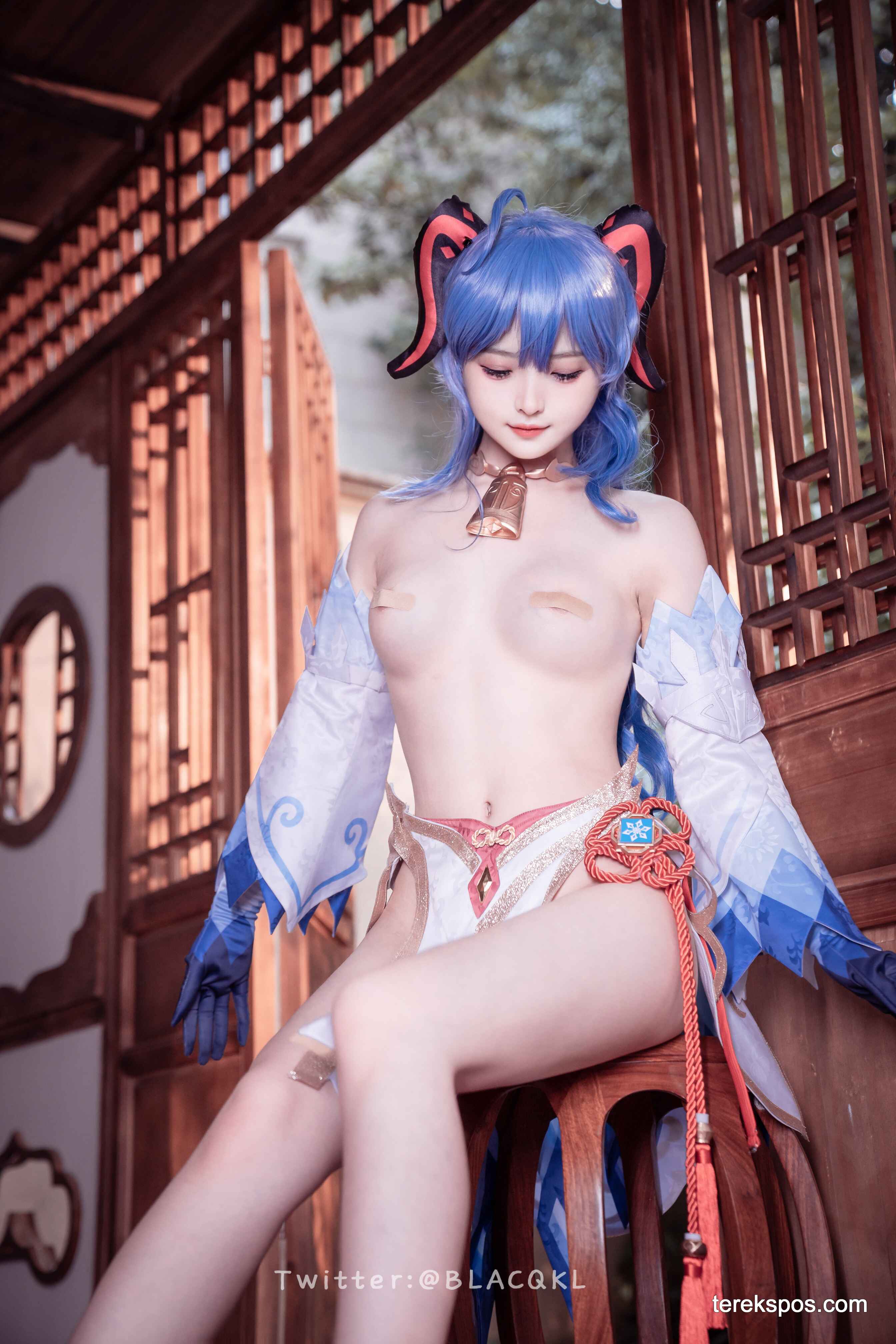 [terekspos.com] Blacqkl (白莉爱吃巧克力) Ganyu Cosplay Genshin Impact (69)