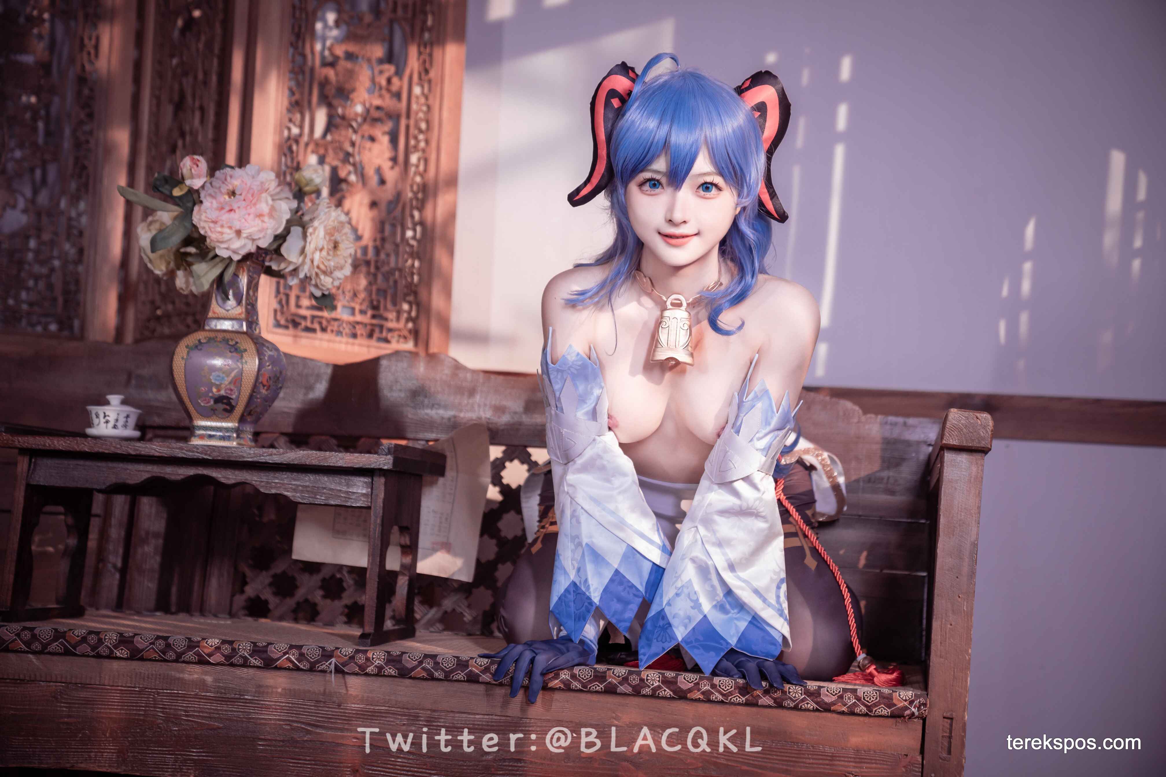 [terekspos.com] Blacqkl (白莉爱吃巧克力) Ganyu Cosplay Genshin Impact (73)