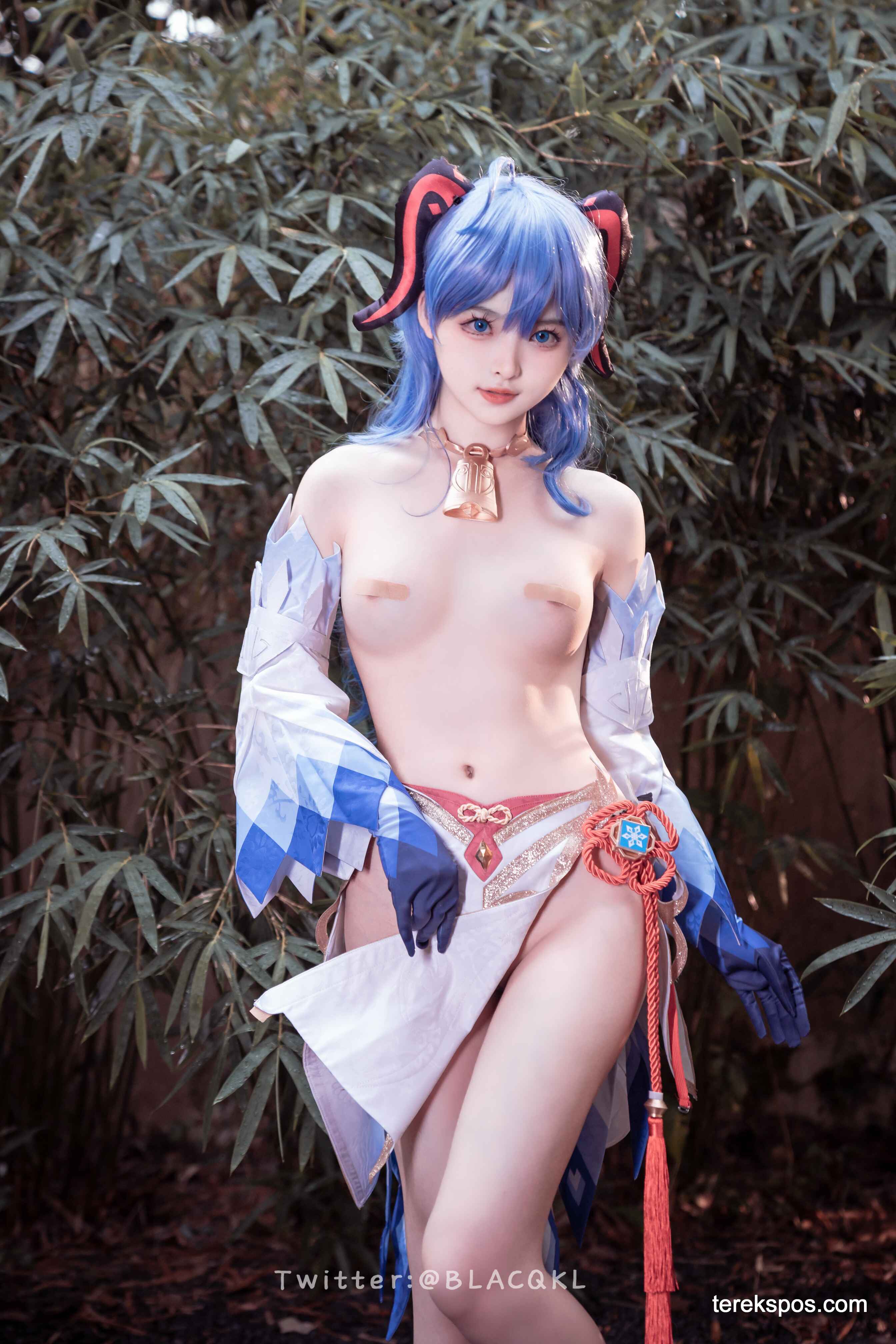 [terekspos.com] Blacqkl (白莉爱吃巧克力) Ganyu Cosplay Genshin Impact (75)