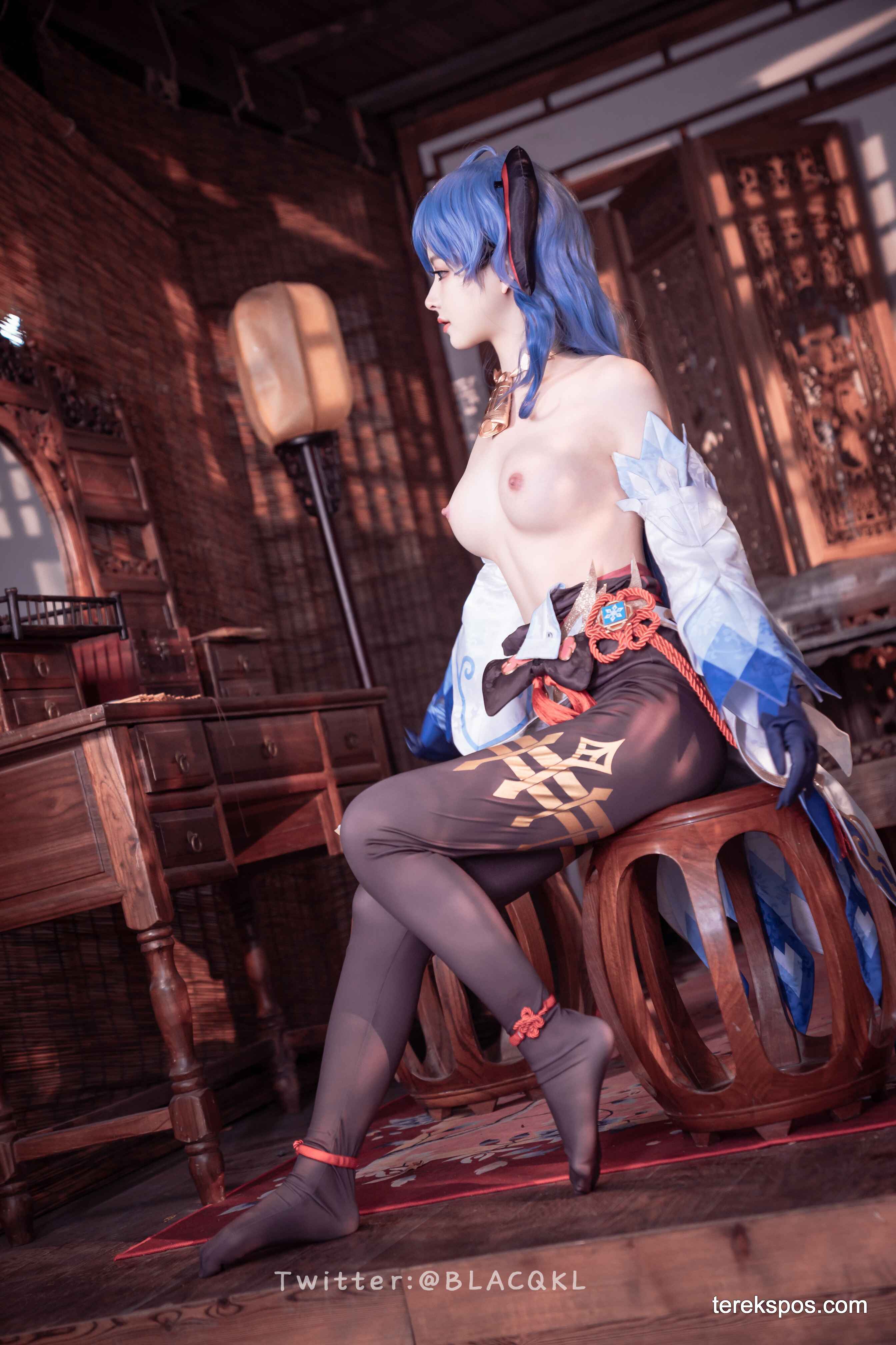 [terekspos.com] Blacqkl (白莉爱吃巧克力) Ganyu Cosplay Genshin Impact (88)