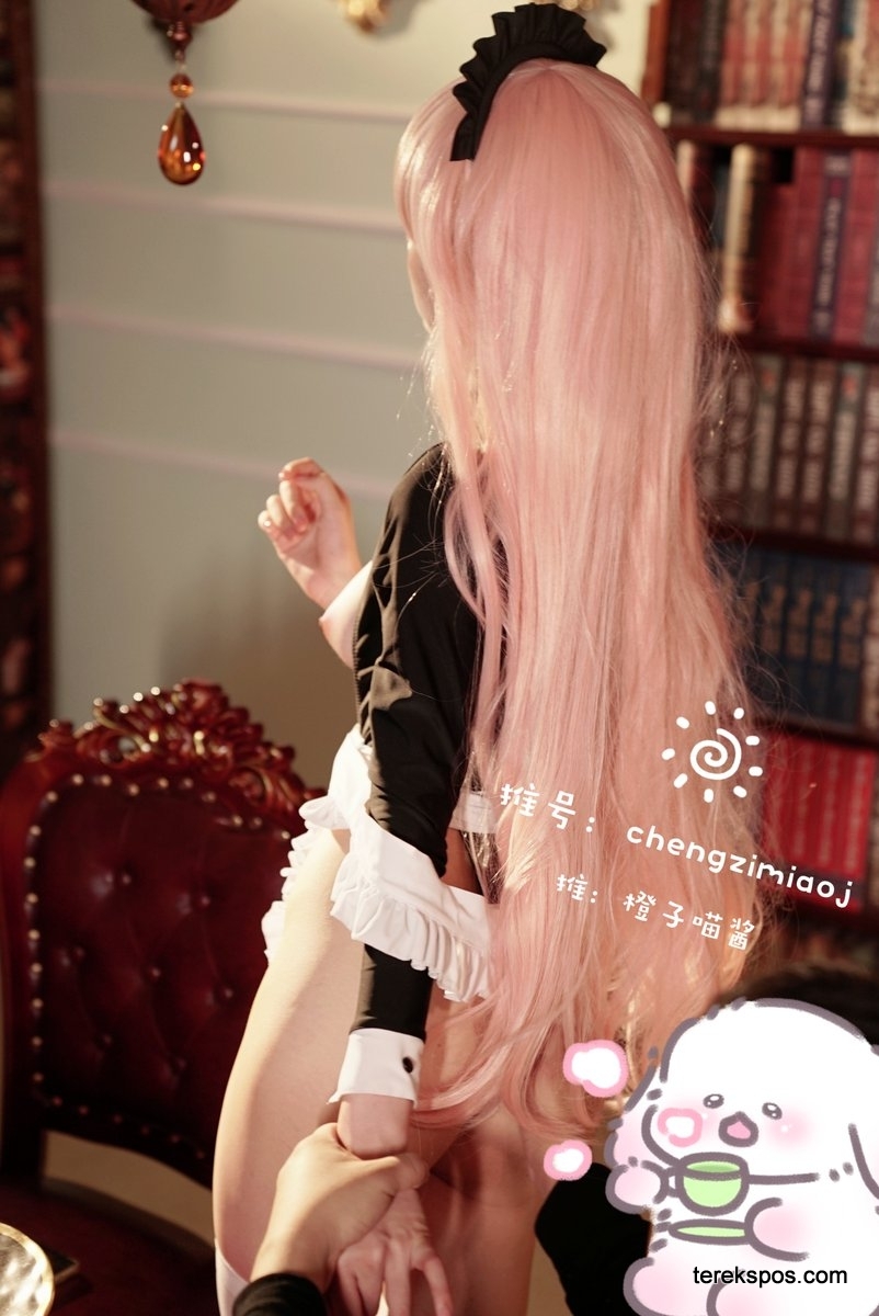[terekspos.com] 31+ Foto Bugil Chengzimiaoj (橙子喵酱) Cosplay Maid (17)