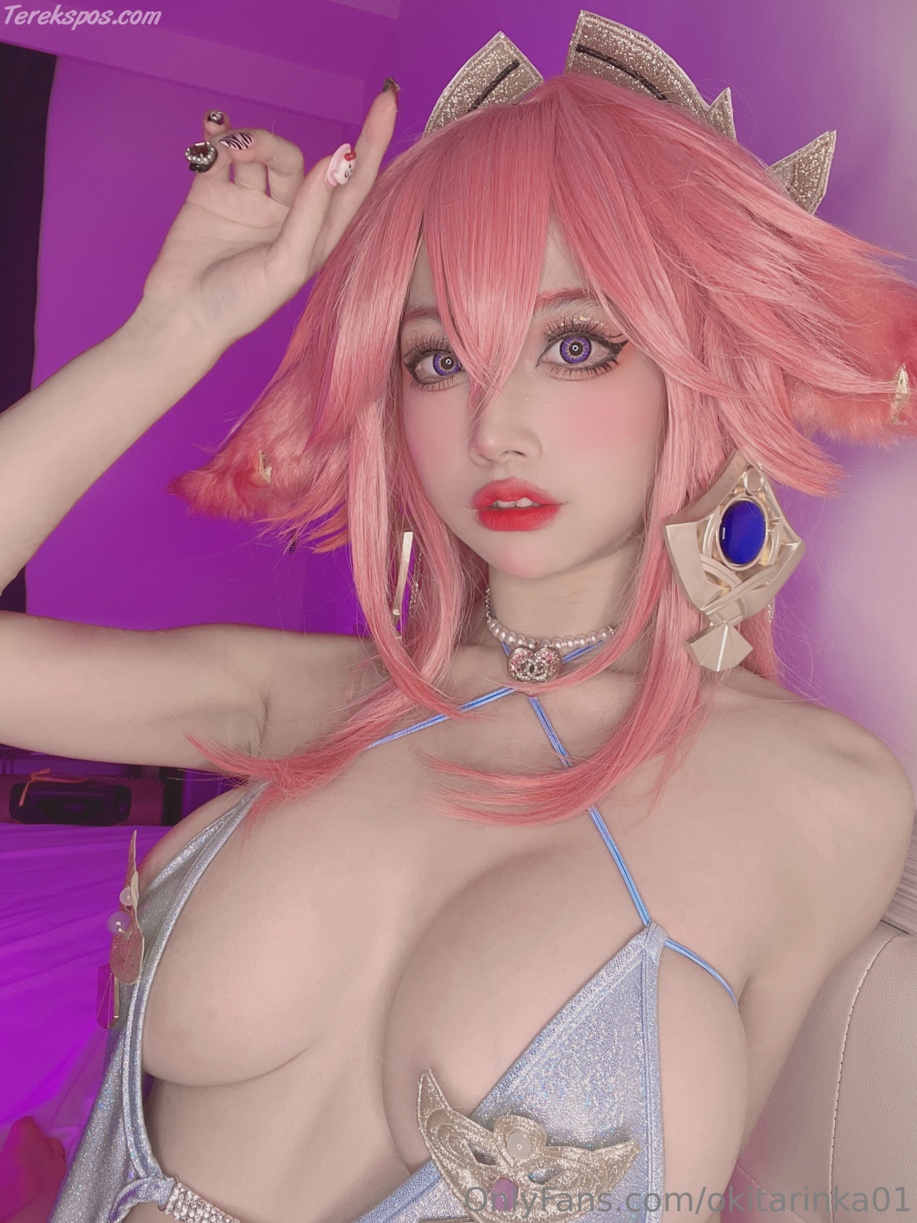 Okita Rinka (沖田凜花Rinka) cosplay Yae Miko Genshin Impact (19)