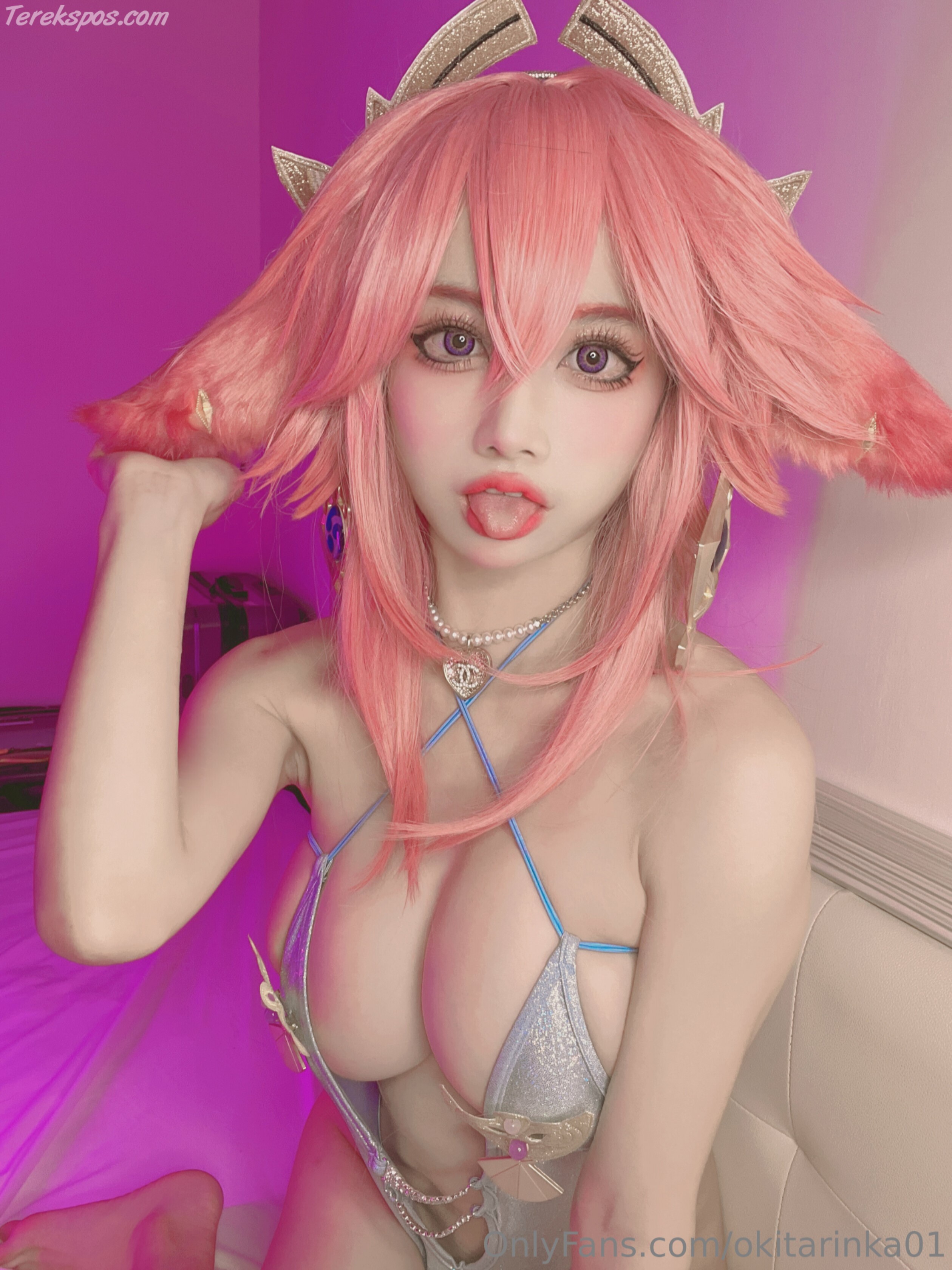 Okita Rinka (沖田凜花Rinka) cosplay Yae Miko Genshin Impact (3)