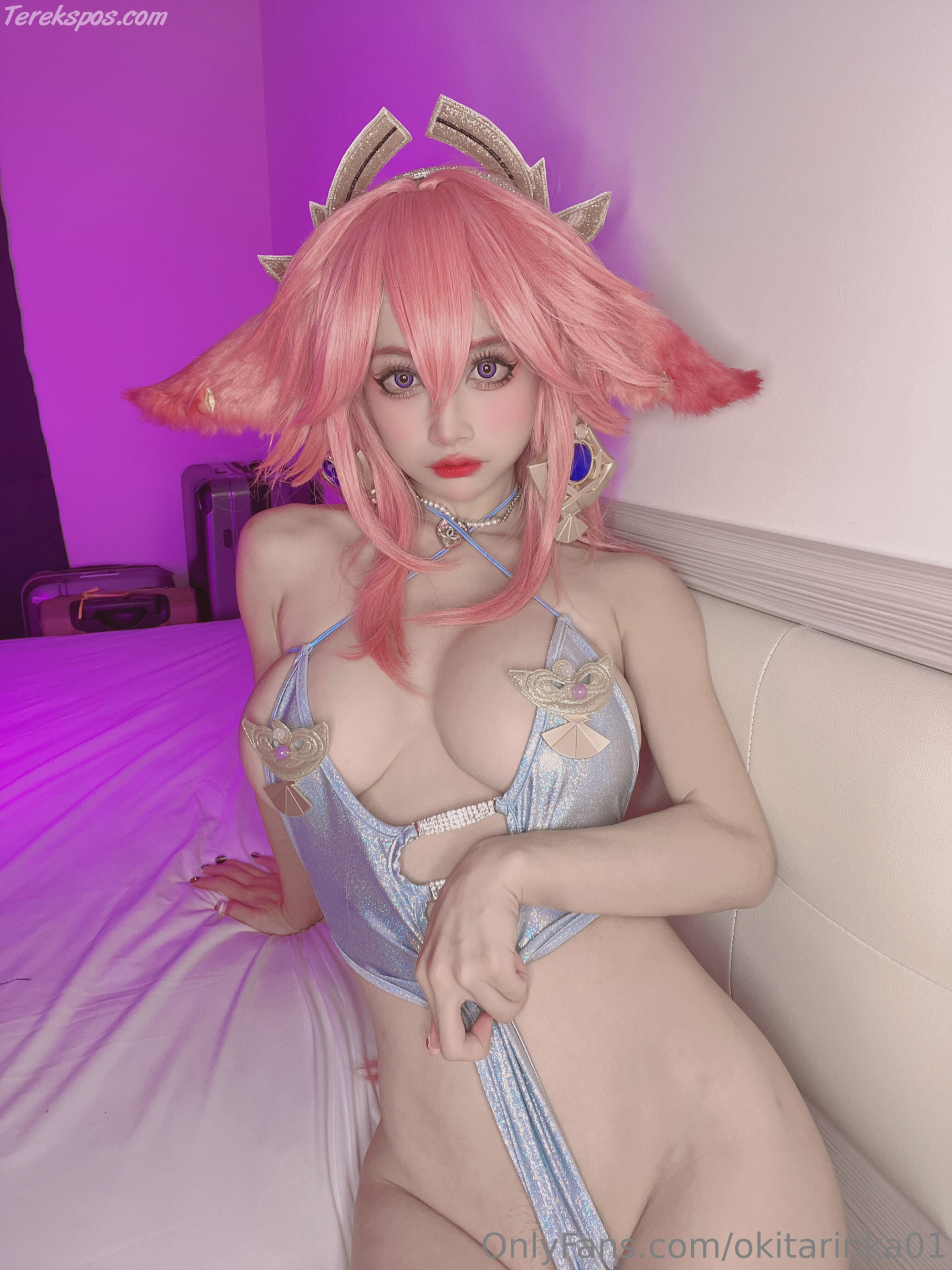 Okita Rinka (沖田凜花Rinka) cosplay Yae Miko Genshin Impact (37)