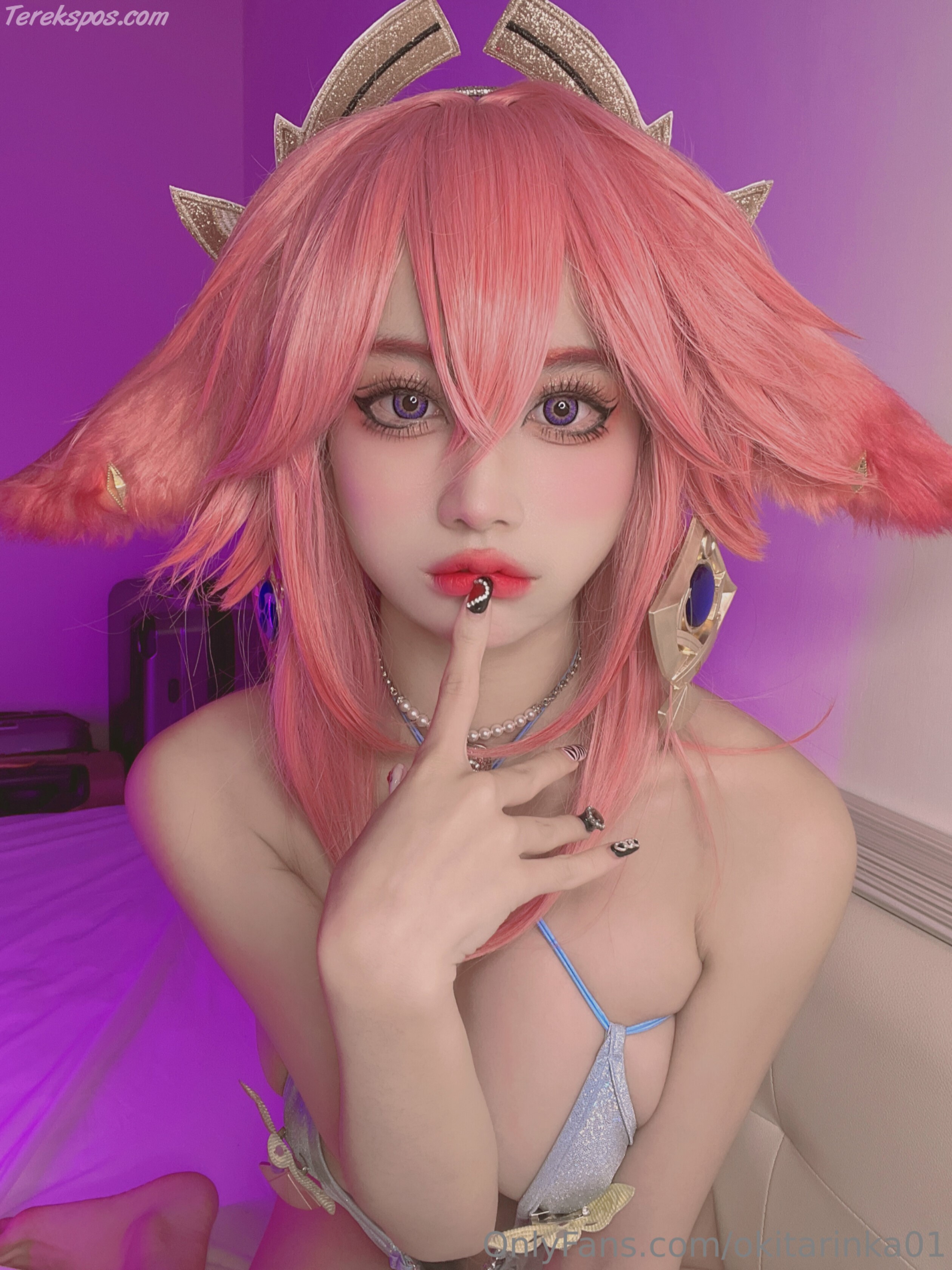 Okita Rinka (沖田凜花Rinka) cosplay Yae Miko Genshin Impact (4)